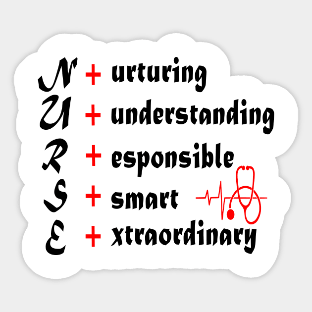 Nurse meaning Sticker by hippyhappy
